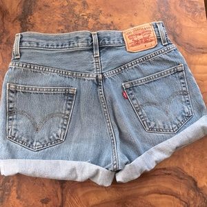 Levi's cut-offs jean shorts